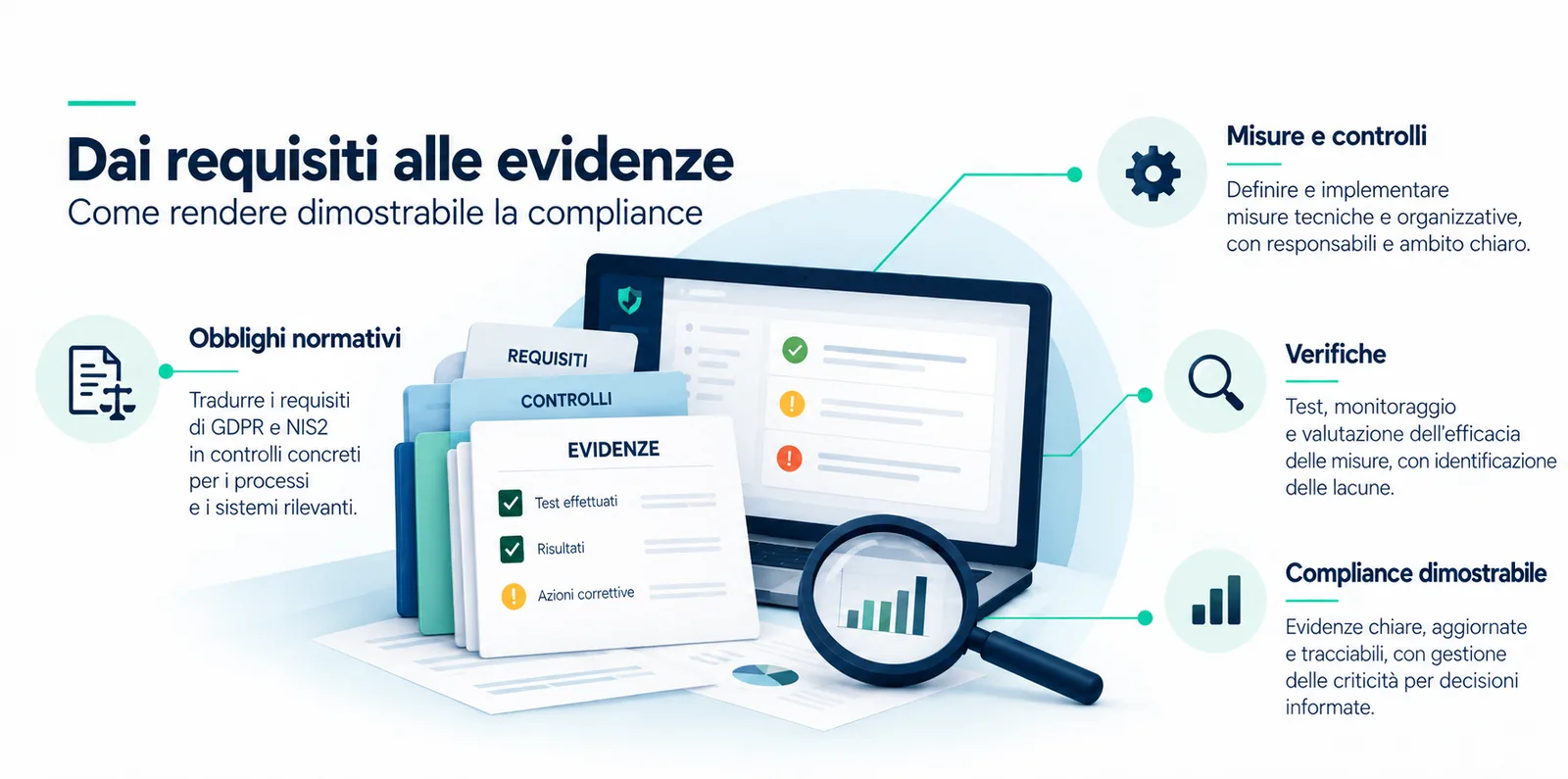 Dai requisiti alle evidenze: come rendere dimostrabile la compliance